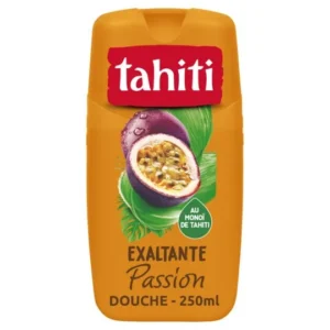 Tahiti Gel Douche Passion Exaltante Enrichi au Monoï 100% Naturel, 250 ml