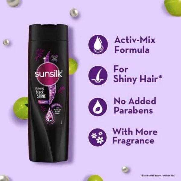 ⁦Sunsilk Shampoo Black⁩ - الصورة ⁦2⁩