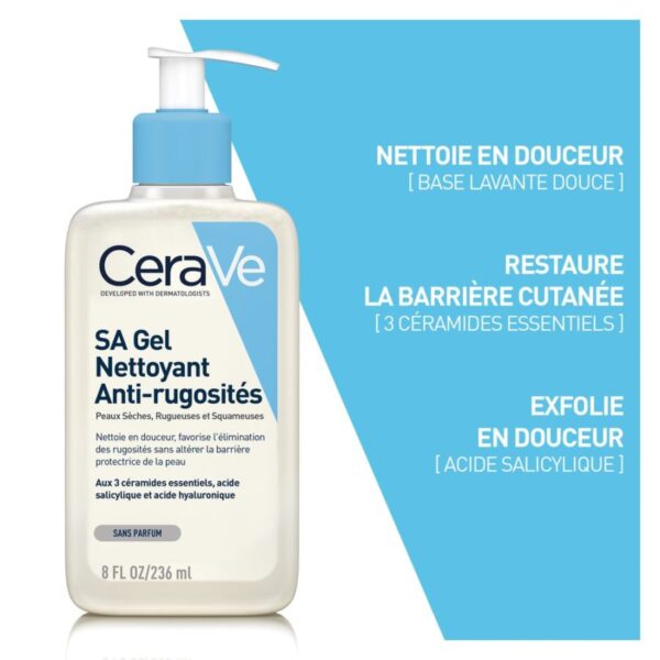 SA Gel Nettoyant Anti-Rugosités 236 ml CeraVe – Image 2