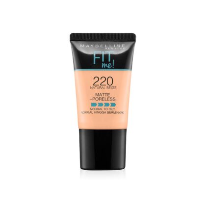 MAYBELLINE Fit Me Matte Poreless Liquid Foundation Tube Beige Naturel 220