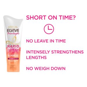 L'Oréal Elvive Dream Lengths Reviveur Rapide Puissance Après-shampooing, 180ml (L'emballage peut varier)