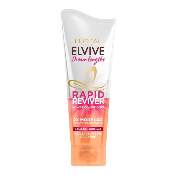 ⁦L'Oréal Elvive Dream Lengths Reviveur Rapide Puissance Après-shampooing, 180ml (L'emballage peut varier)⁩ - الصورة ⁦2⁩