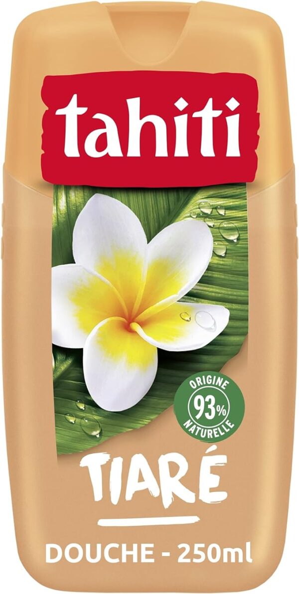 TAHITI - Gel douche Tahiti Tiaré Sensuelle - pH Neutre - Respecte la Barrière de Protection Cutanée Naturelle - Flacon de 250 ml