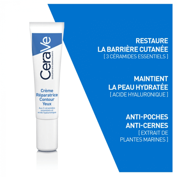 Crème Réparatrice Contour Yeux 14 ml -CeraVe – Image 4