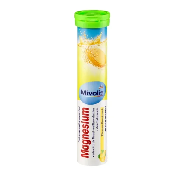 Comprimés effervescents de magnésium 20 pièces Mivolis