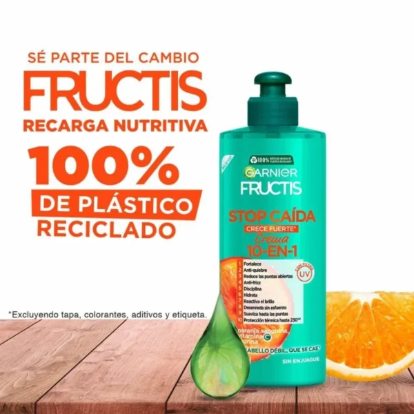 Garnier Fructis Stop Hair Loss Grow Crème Coiffante Forte 10 EN 1 300 ML – Image 3