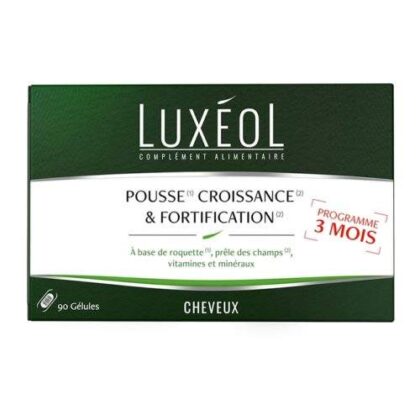 Cheveux Pousse,Croissance & Fortification 90 gélules Luxéol KB