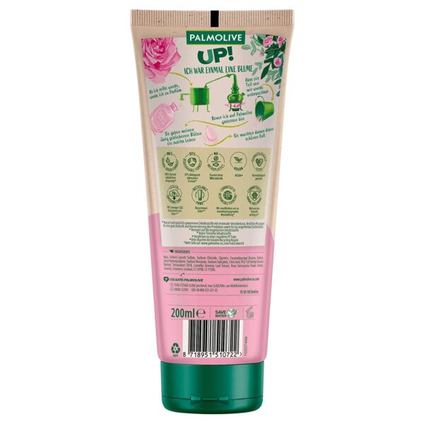 Palmolive Up! Duschgel mit upcycled Rosenblüten & Schwarzteeduft – Image 3