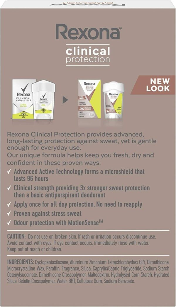 Rexona Femme Clinic Protect - Crème Déodorante Anti-Stress 96H – Image 5