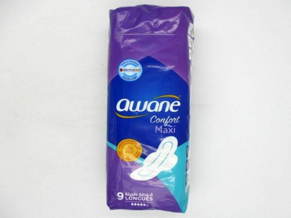 Awane Maxi Confort Longues 9 serviettes