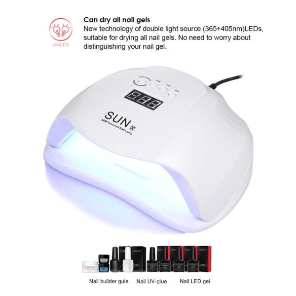 SUN X Lampe UV sèche angles 54W – Image 3